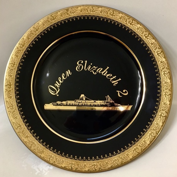 Vintage French Limoges, 22k Gold Queen Elizabeth 2 - Picture 1 of 8